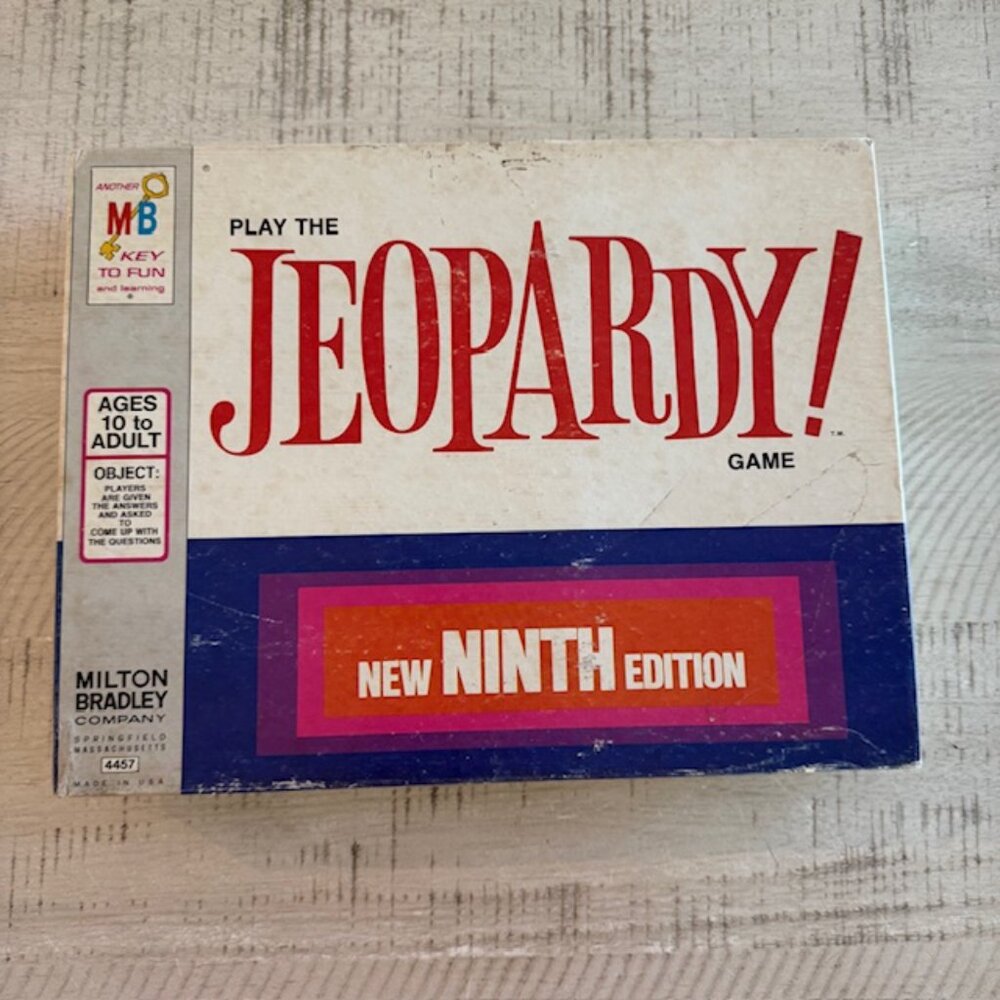 Vintage 1972 Milton Bradley Play the Jeopardy Game! Ninth Edition #4457 - Picture 1 of 11